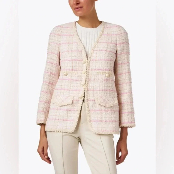Edward Achour Paris Women’s Pink Tweed Jacket